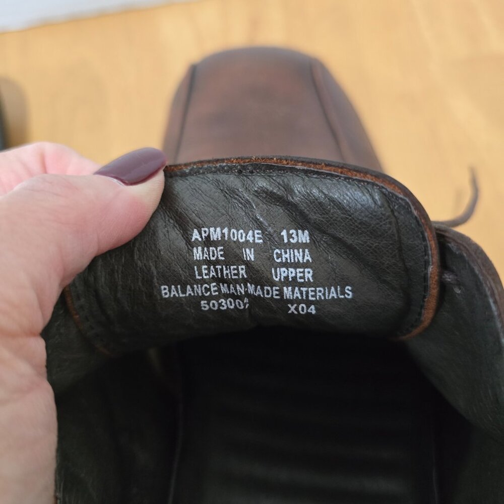 Rockport Men's Leather Lace Up Oxford Shoes Slip Resistant Brown Size 13M - Picture 7 of 14